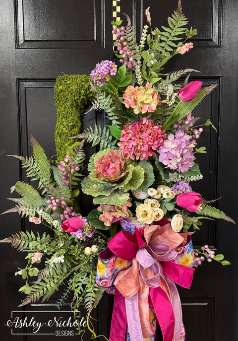 Petals & Moss Floral Wreath