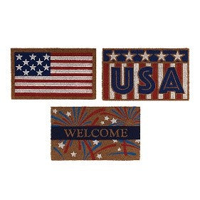 30"L Americana Design Doormat-Choose from 3 designs