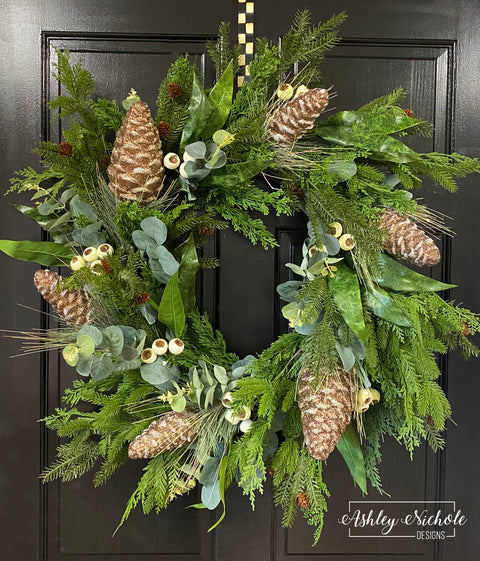 Pinecones & Evergreens Wreath