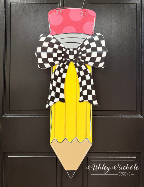 Preppy Pencil - Door Hanger (UV PRINTED Only)