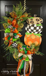Pumpkin Stack Elegant Fall OVERSIZED Wreath