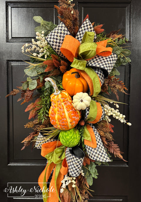 Pumpkins & Gourds Oh My Fall Swag