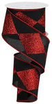 2.5" x 10yd Bold Harlequin On Royal - Black/Red - 2.5"x10Y
