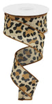 Leopard Print Wired Ribbon-1.5"x10Yds