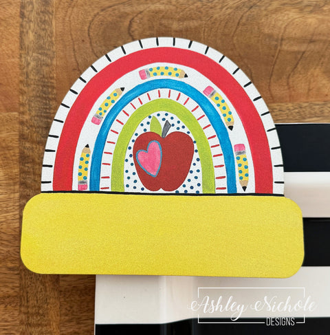 Rainbows & School Fun - Mini Piece (Magnet/Velcro)