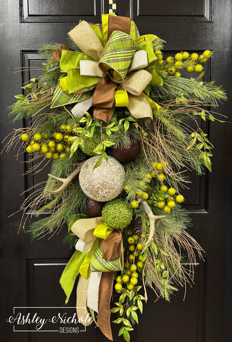 Rustic Appalachian Pine Swag