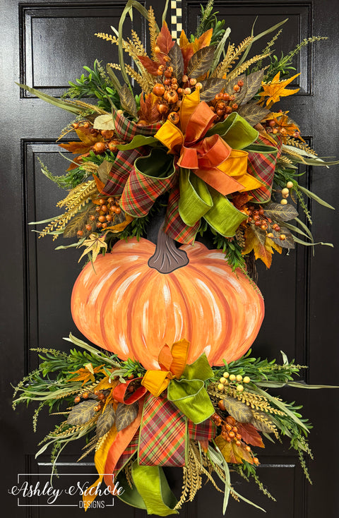 Rustic Pumpkin Retreat Wreath