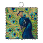 Mini Peacock Beauty Print Charm