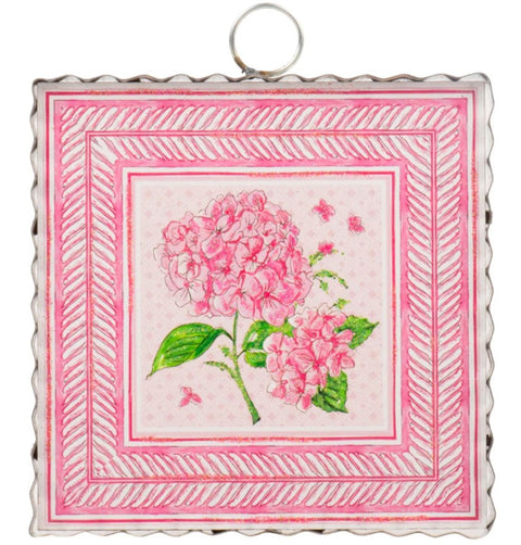 Mini Art Pink Hydrangea Print Charm