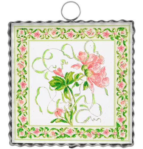 Mini Art Wild Peonies Print Charm