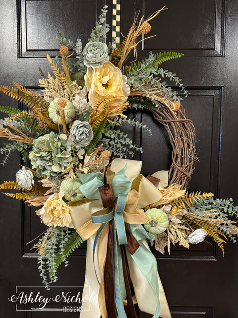 Sagewood Autumn Round Wreath