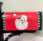 Santa Claus - Nostalgic - Christmas - Magnetic Vinyl Mailbox Cover