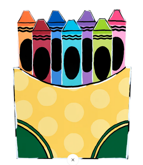 Crayola Crayon Box Inspired -  Corrugated Coroplast Yard Stake