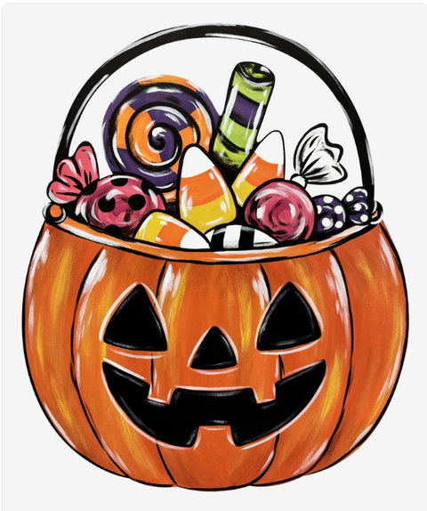Sweet & Spooky Candy Bucket - Mini Piece (Magnet/Velcro)