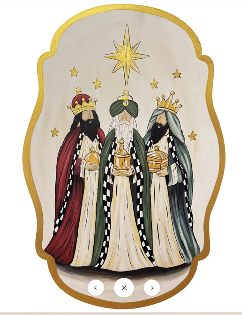 Star of Bethlehem Three Wise Men - Christmas Corrugated Coroplast Yard Stake