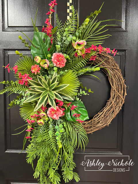 Song of Jamaica Tropical Wreath