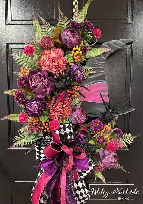 Spiders & Spells Halloween Wreath