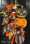 Spooky Night Jack 'O Lantern Wreath