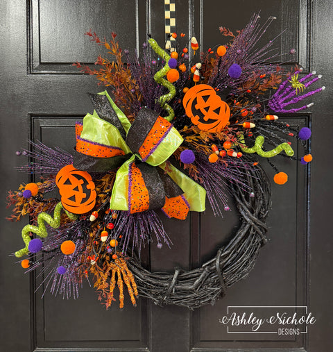 Spooky but Classy Halloween Wreath