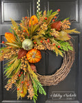 Spruce up for Fall Round Wreath