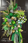 St. Patrick's Stacked Shamrocks Wreath