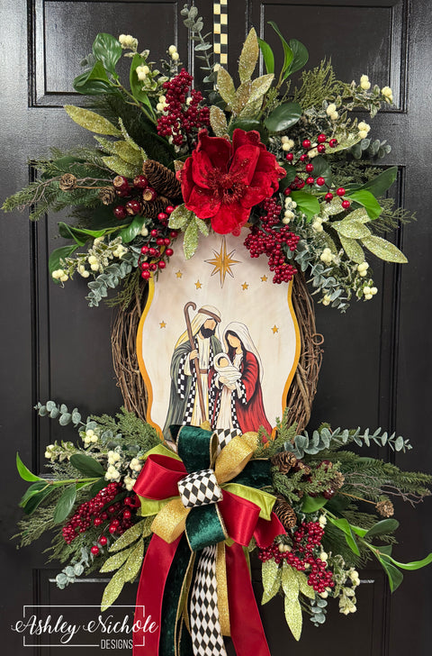 Star of Bethlehem Nativity Wreath