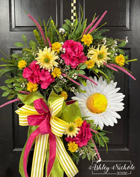 *READY to SHIP* - Summer Daisy Wreath