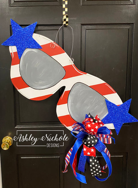 Sunglasses - Patriotic - Door Hanger