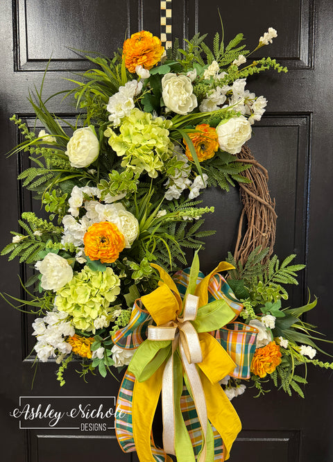 *READY to SHIP* - Sunny Days Ahead Floral Wreath