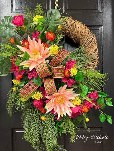 Sunset in the Tropics Vine Wreath (OVERSIZED)