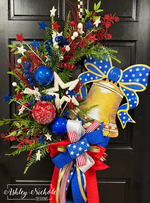 Sweet Land of Liberty Patriotic Wreath
