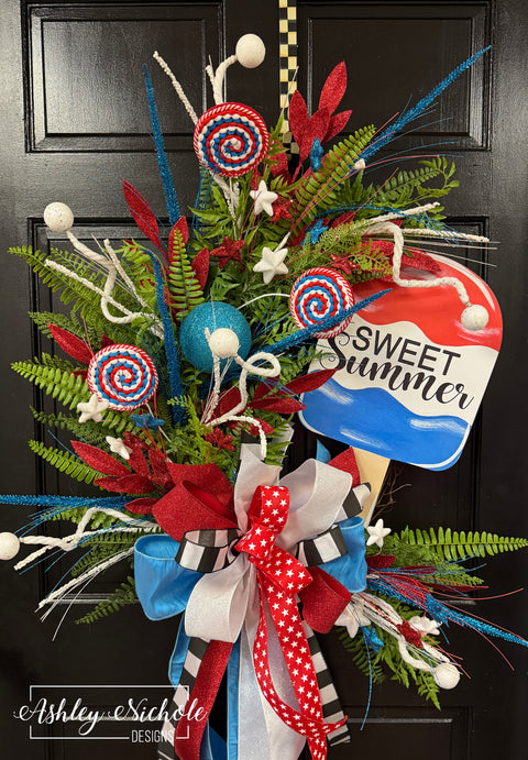 Sweet Summer Patriotic Wreath