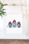 19" x 28" Cotton Tea Towel - Plaid Ginger Jar with Bows Christmas