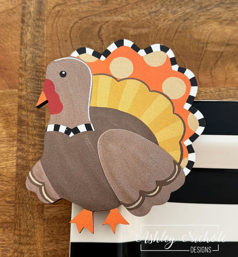 Thanksgiving Turkey - Mini Piece (Magnet/Velcro)