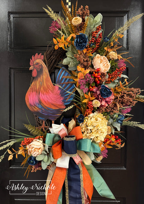 The Autumn Farmhouse Wreath - HEN