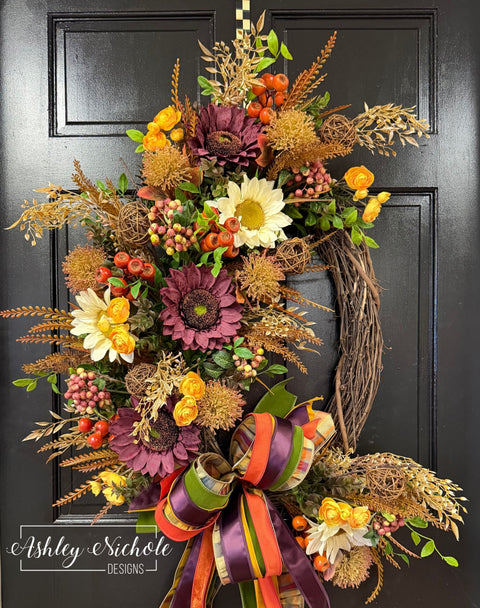 The Beauty of Fall Oval Wreath