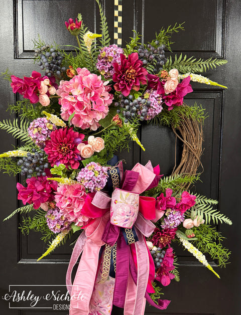 The Blushing Bordeaux Estate Wreath