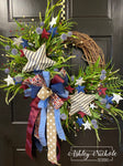 Ticking Stars Patriotic Wreath