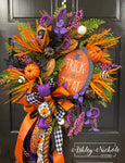 Trick or Treat Halloween Wreath