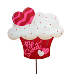 Be Sweet Cupcake Valentine Metal Stake