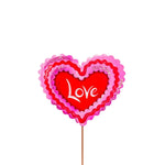 Ric Rac "LOVE" Heart Metal Stake