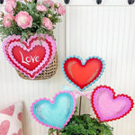 Ric Rac Hearts Metal Stakes (Set of 3)