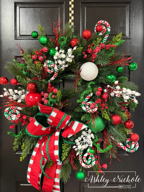 Very Merry Whimsy Christmas Wreath