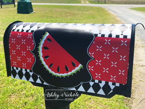 Watermelon Red - Magnetic Vinyl Mailbox Cover