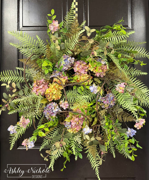 Whispering Garden Hydrangea Wreath