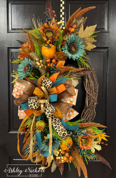 Wild About Autumn Oval Wreath
