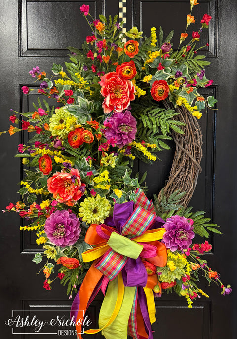 Wild Flowers & Blooms Seasonal Wreath