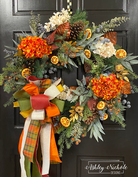 Williamsburg Berry & Blooms Fall Wreath