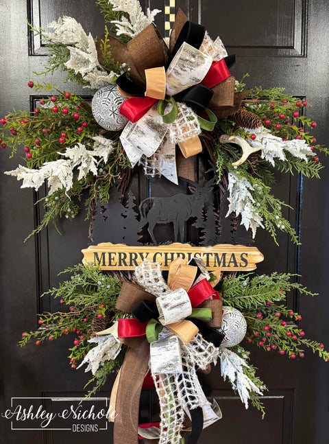 Woodland Merry Christmas Wreath