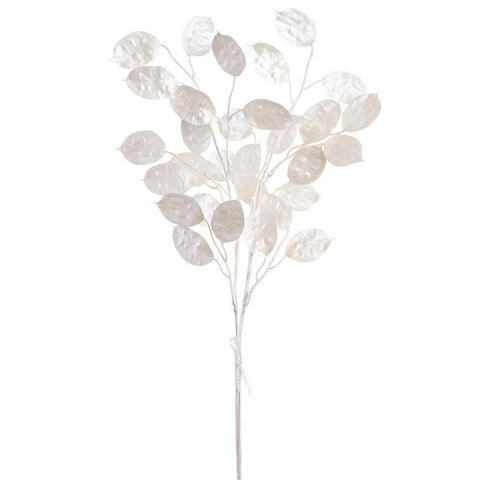 18" Glittered Silver Dollar Bundle x2 - Pearl